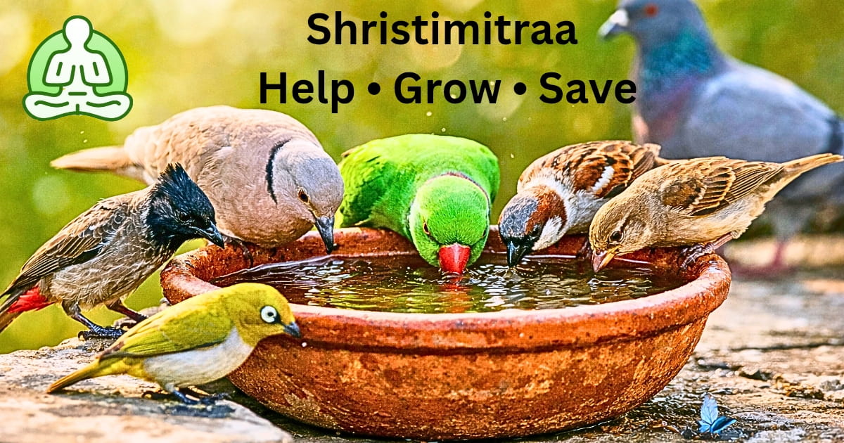 गर्मियों में पक्षियों के लिए पानी रखना क्यों जरूरी है | Shristimitraa