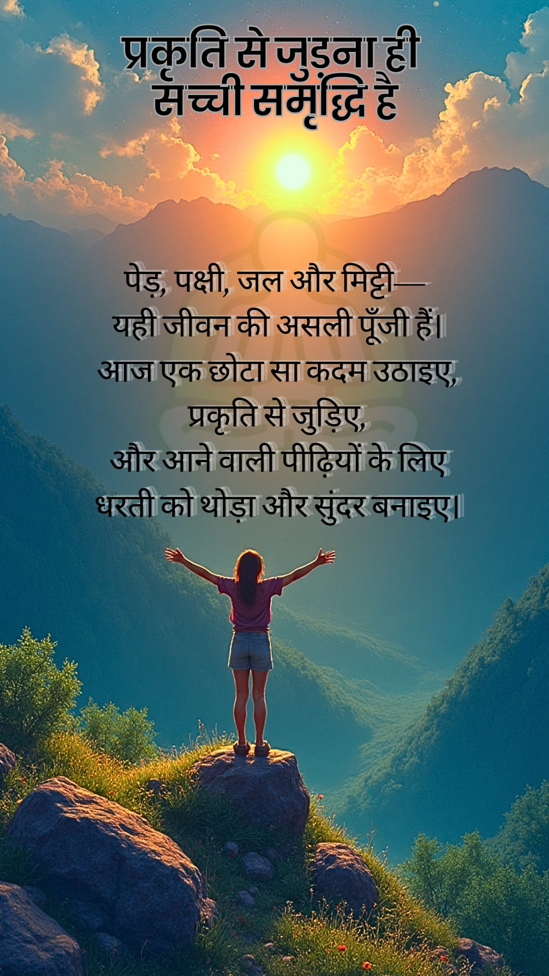 प्रकृति से जुड़ना ही सच्ची समृद्धि है