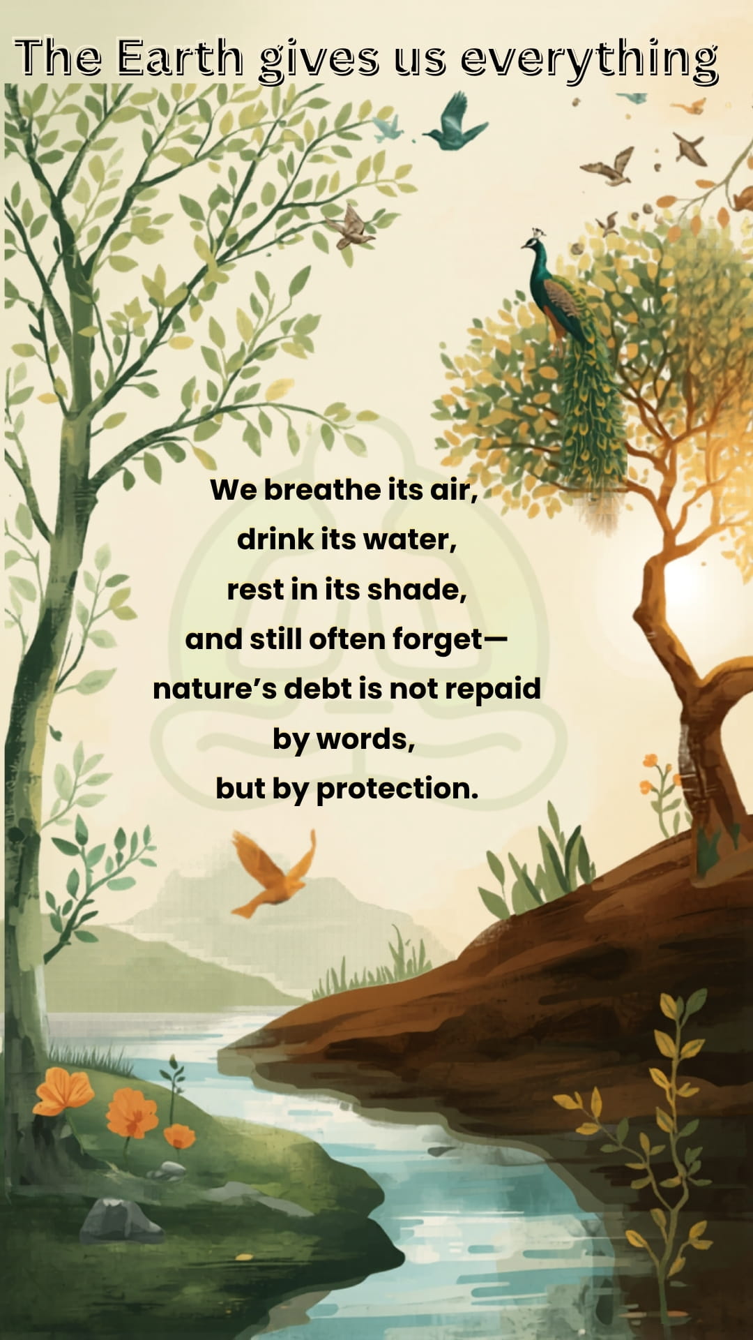 The Earth gives us everything