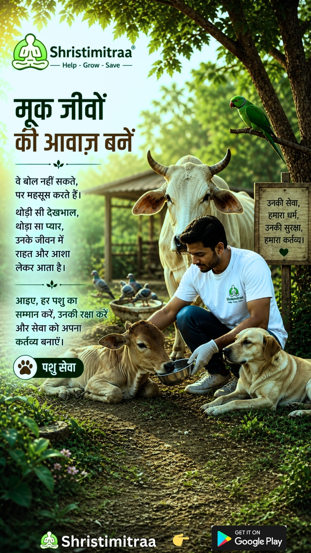 मूक जीवों की आवाज़ बनें