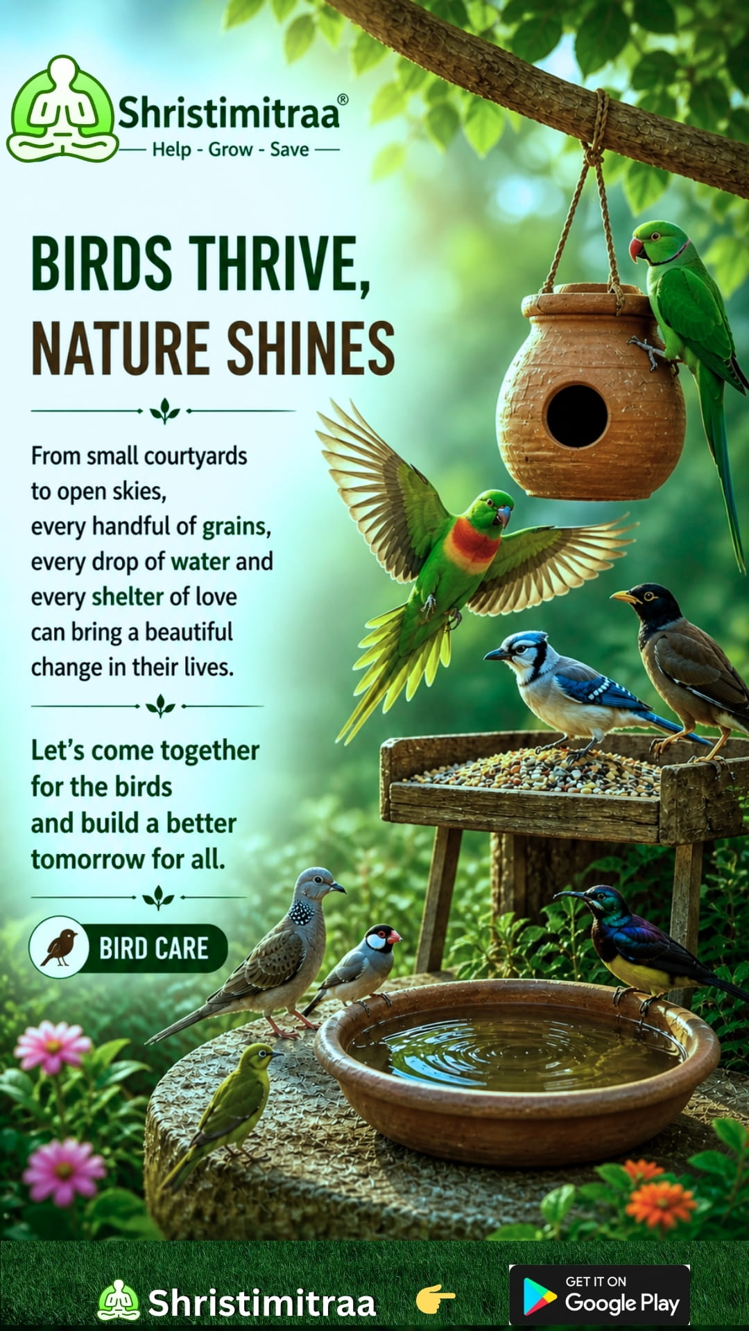 Birds Thrives, Nature Shines