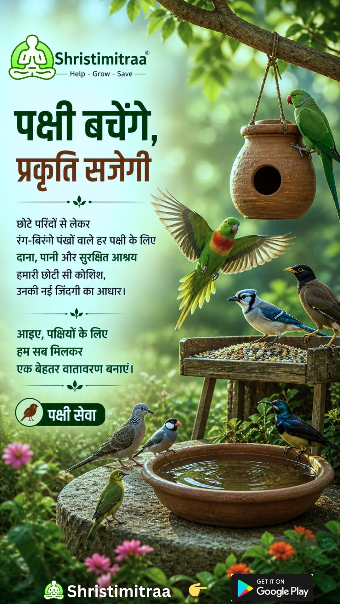 पक्षी बचेंगे, प्रकृति सजेगी