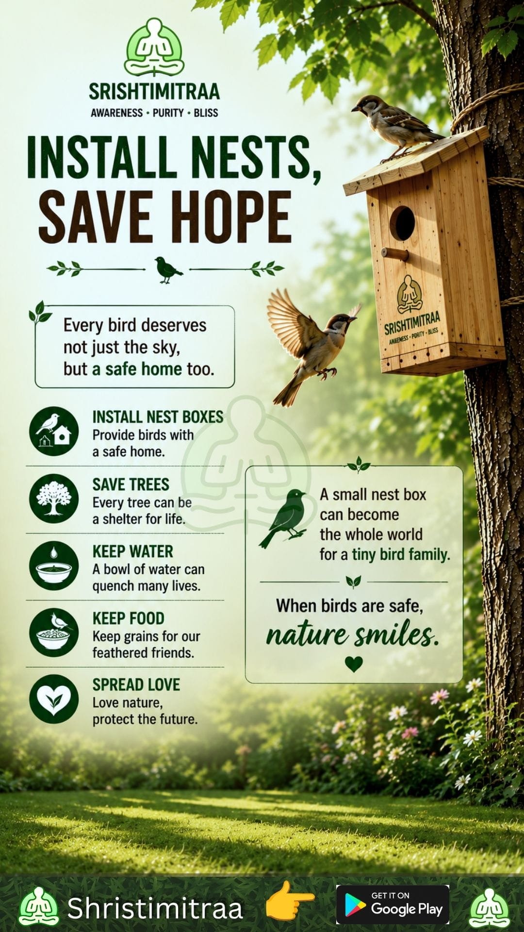 Build a nest, save hope