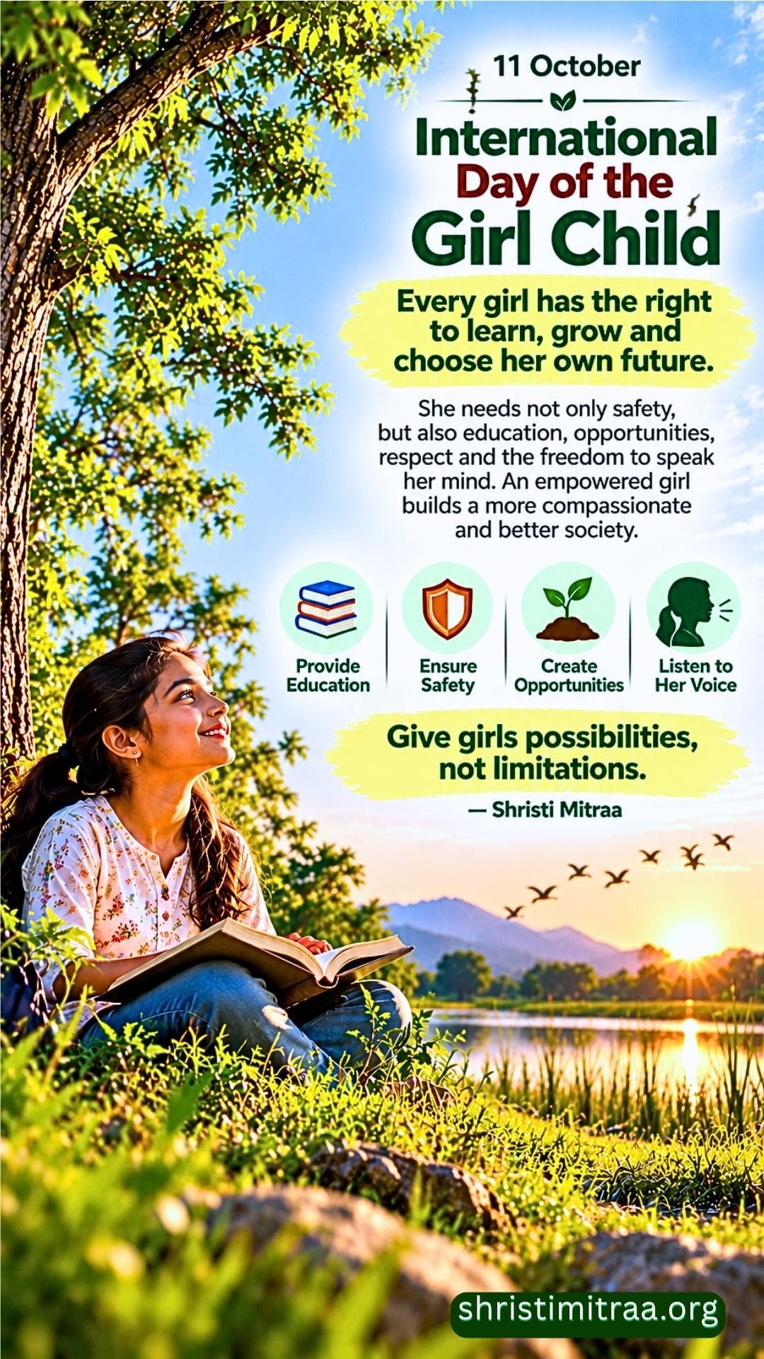 October 11 – International Day of the Girl Child