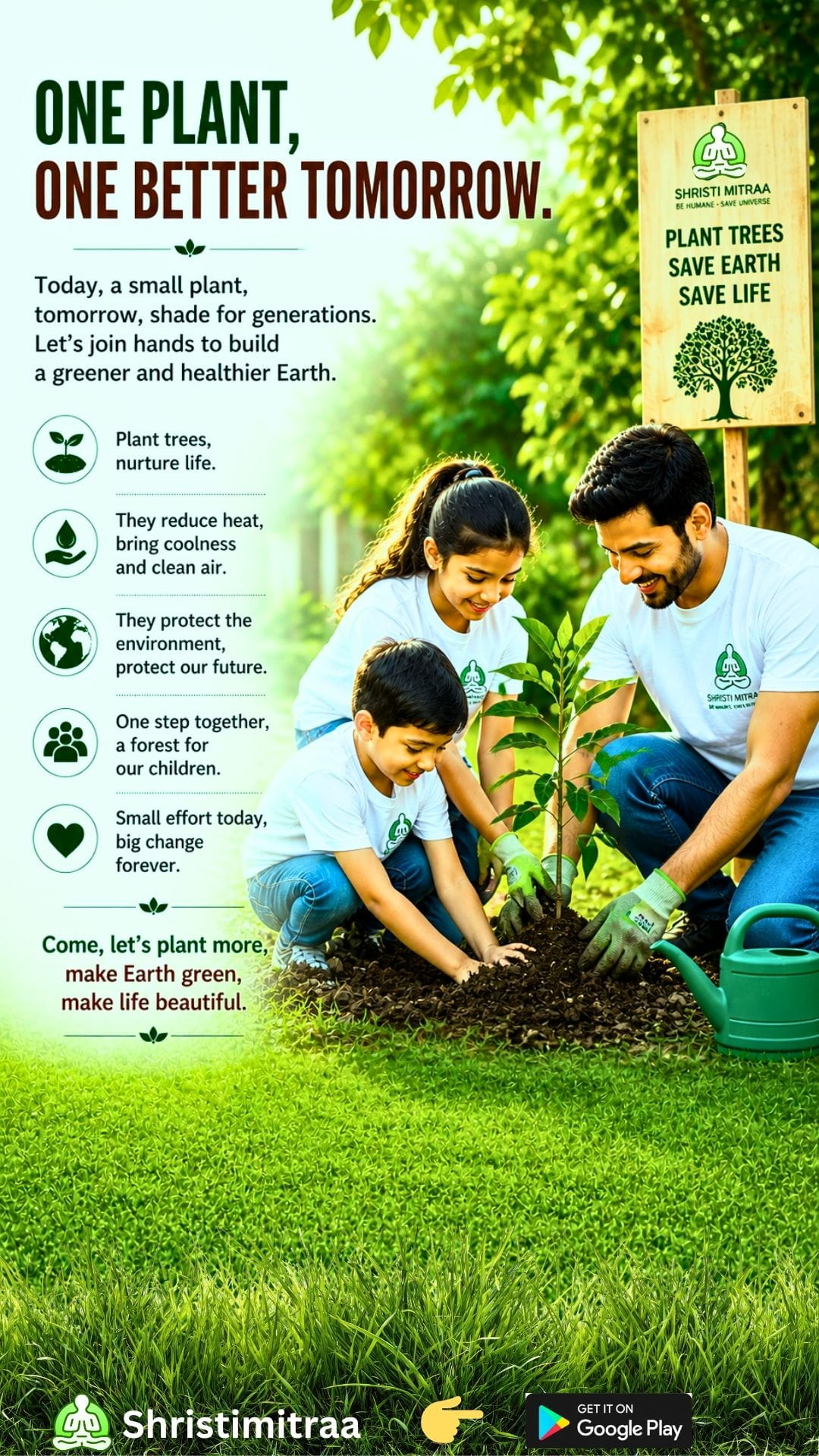 Plant a Tree, Smile with the Earth