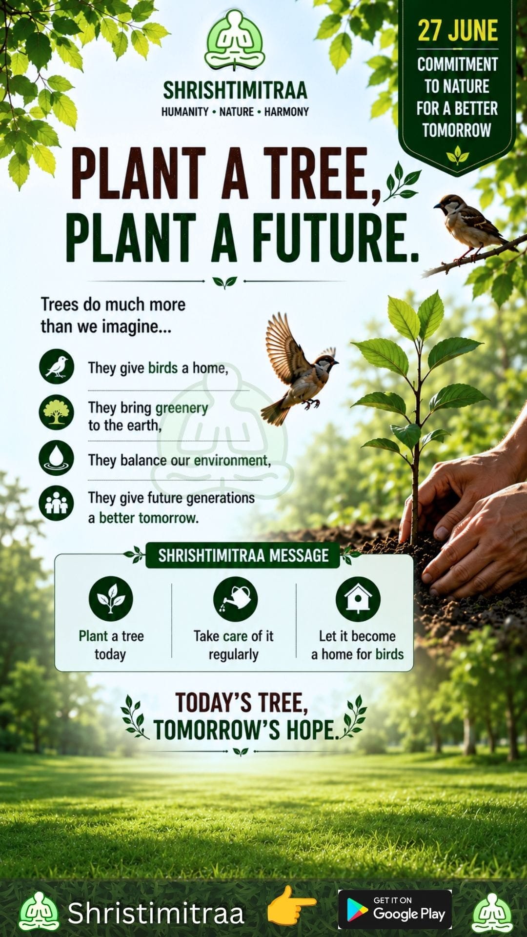 Pledge to conserve nature