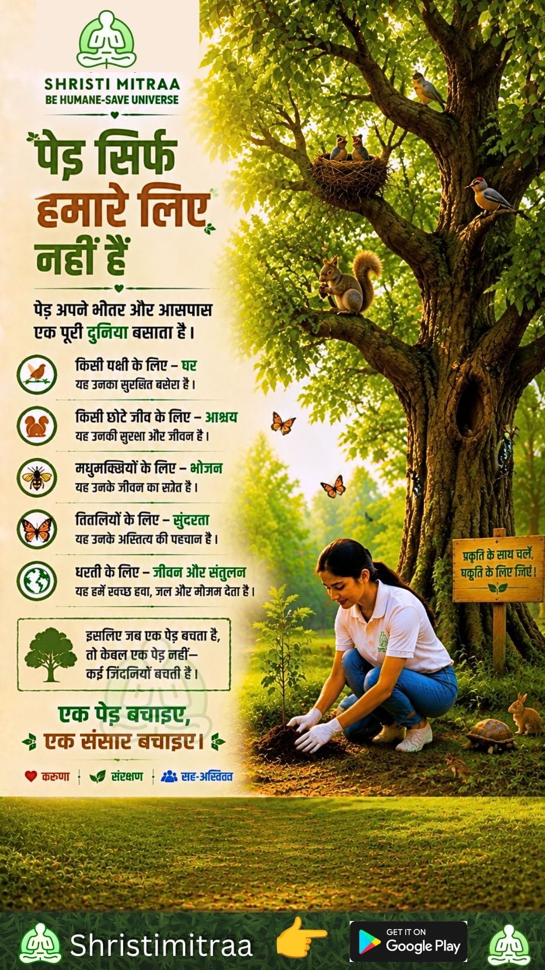 पेड़ सिर्फ हमारे लिए नहीं हैं