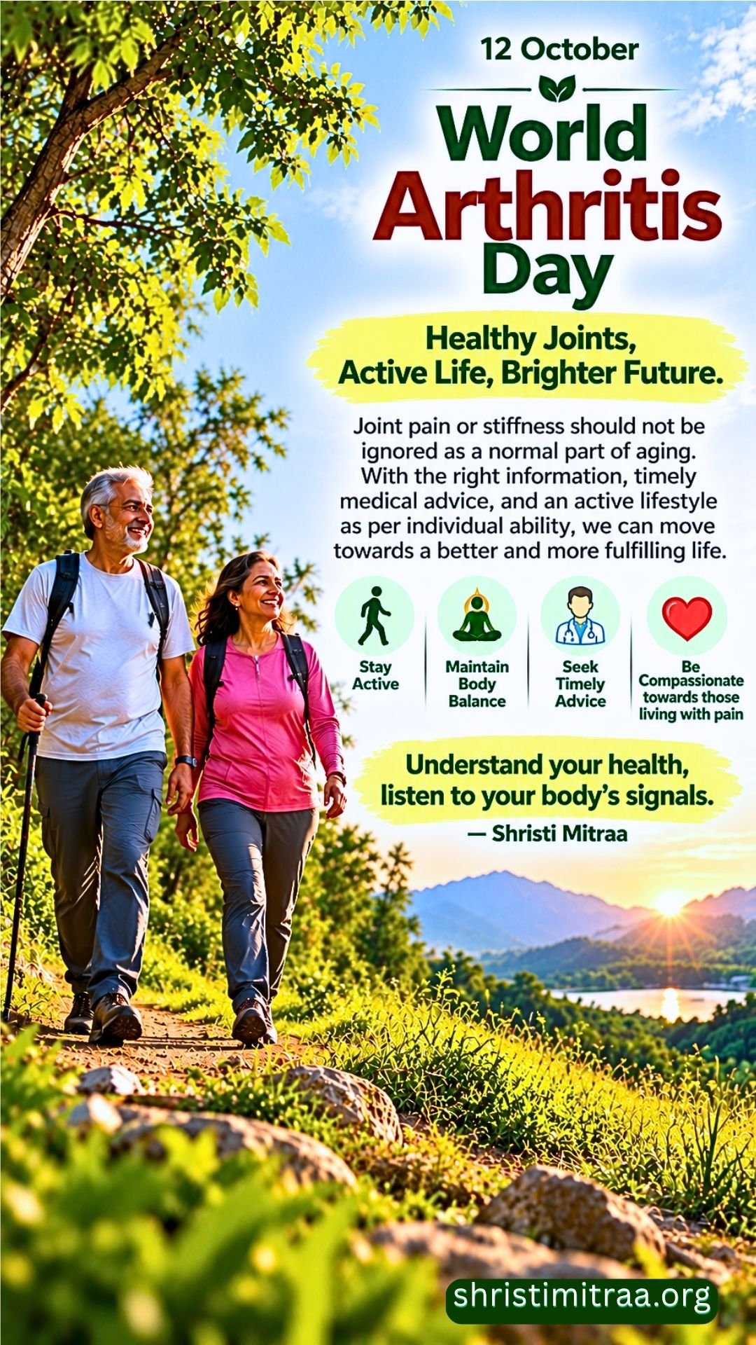 October 12 - World Arthritis Day