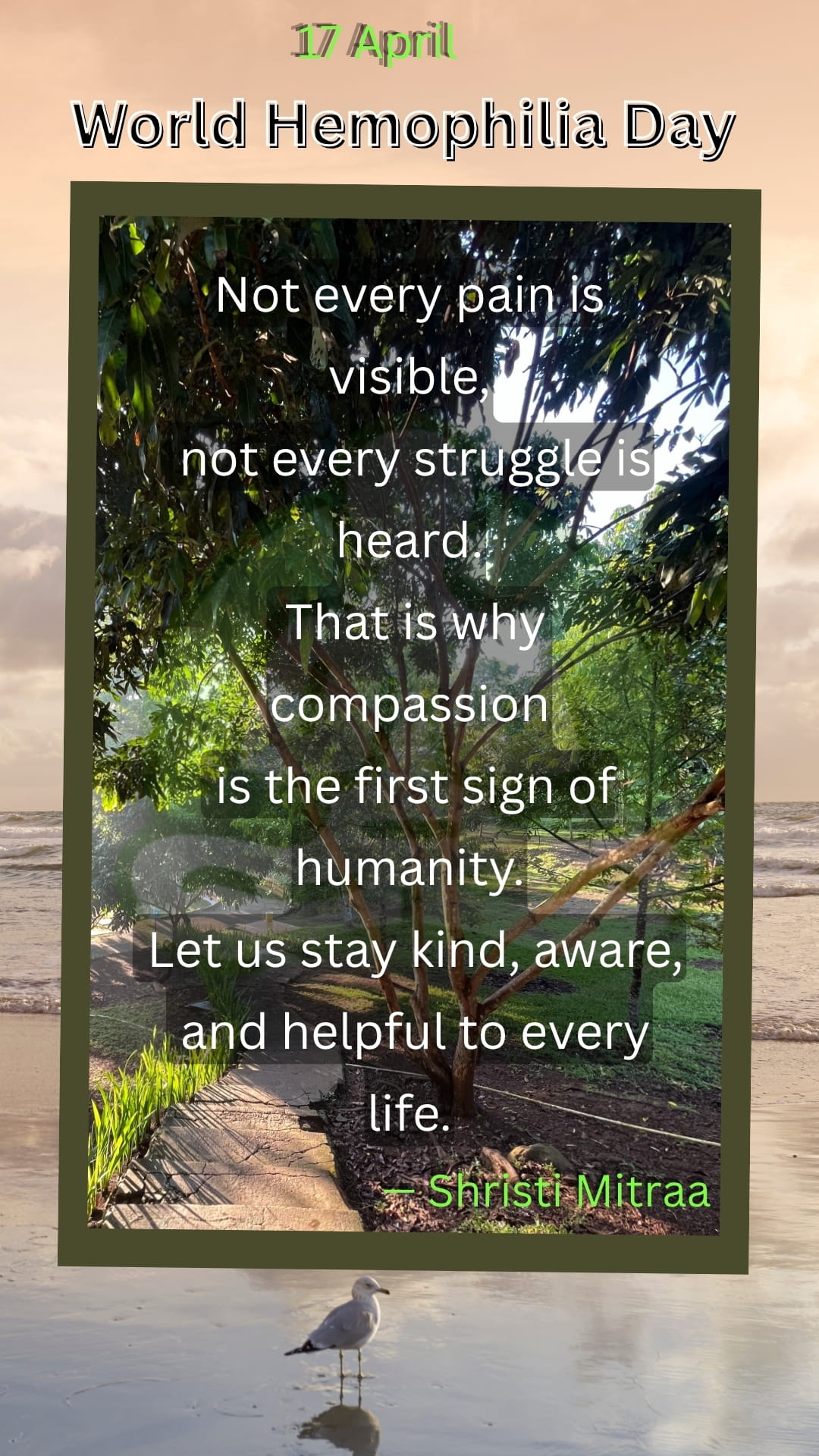 World Hemophilia Day 17 April
