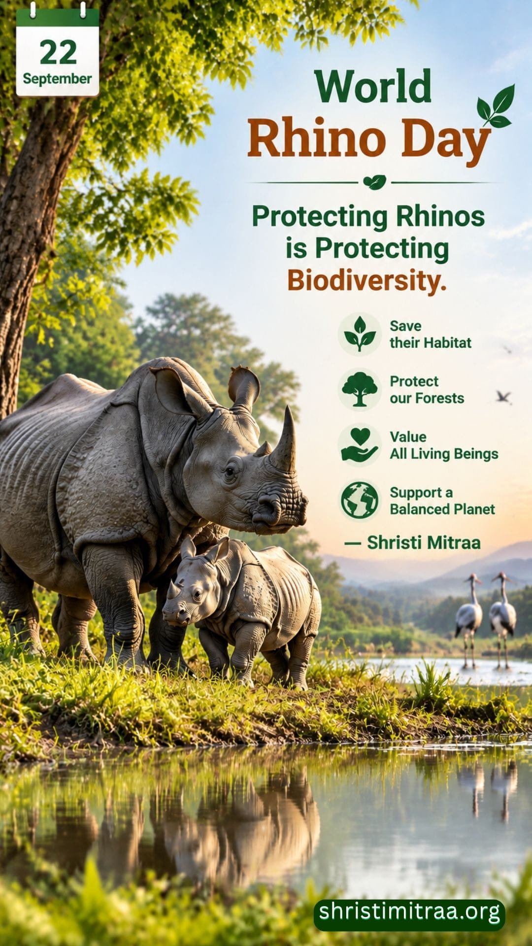 September 22 – World Rhino Day