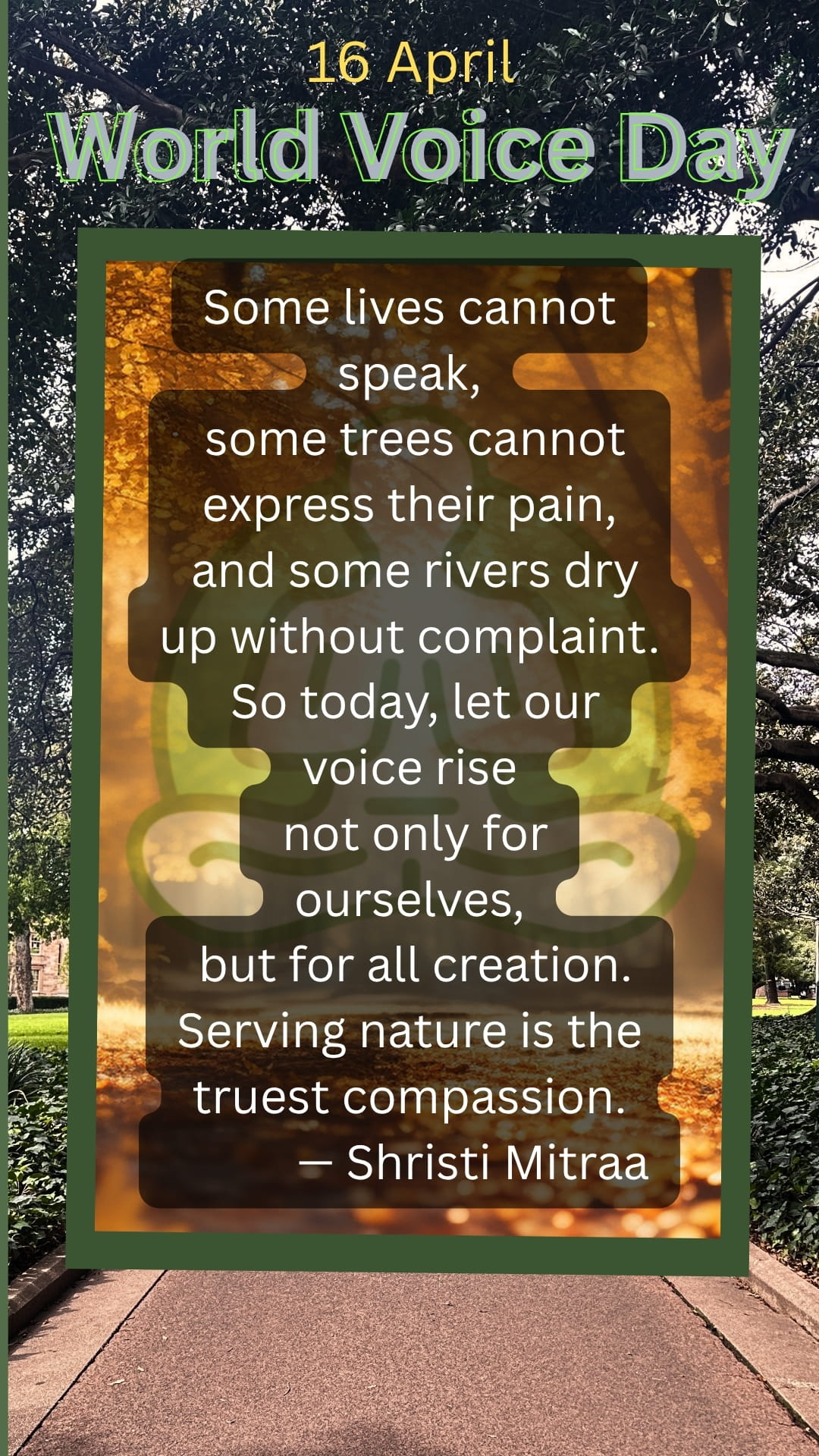 World Voice Day 16 April